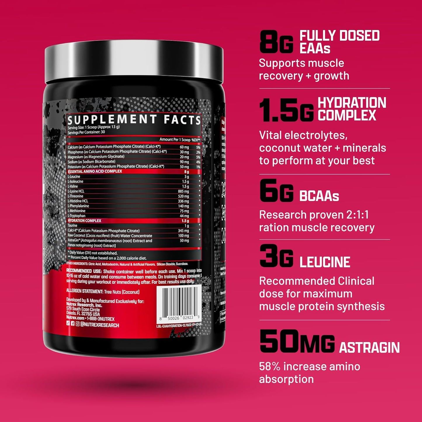 Nutrex Research EAA Hydration (Fruit Punch)