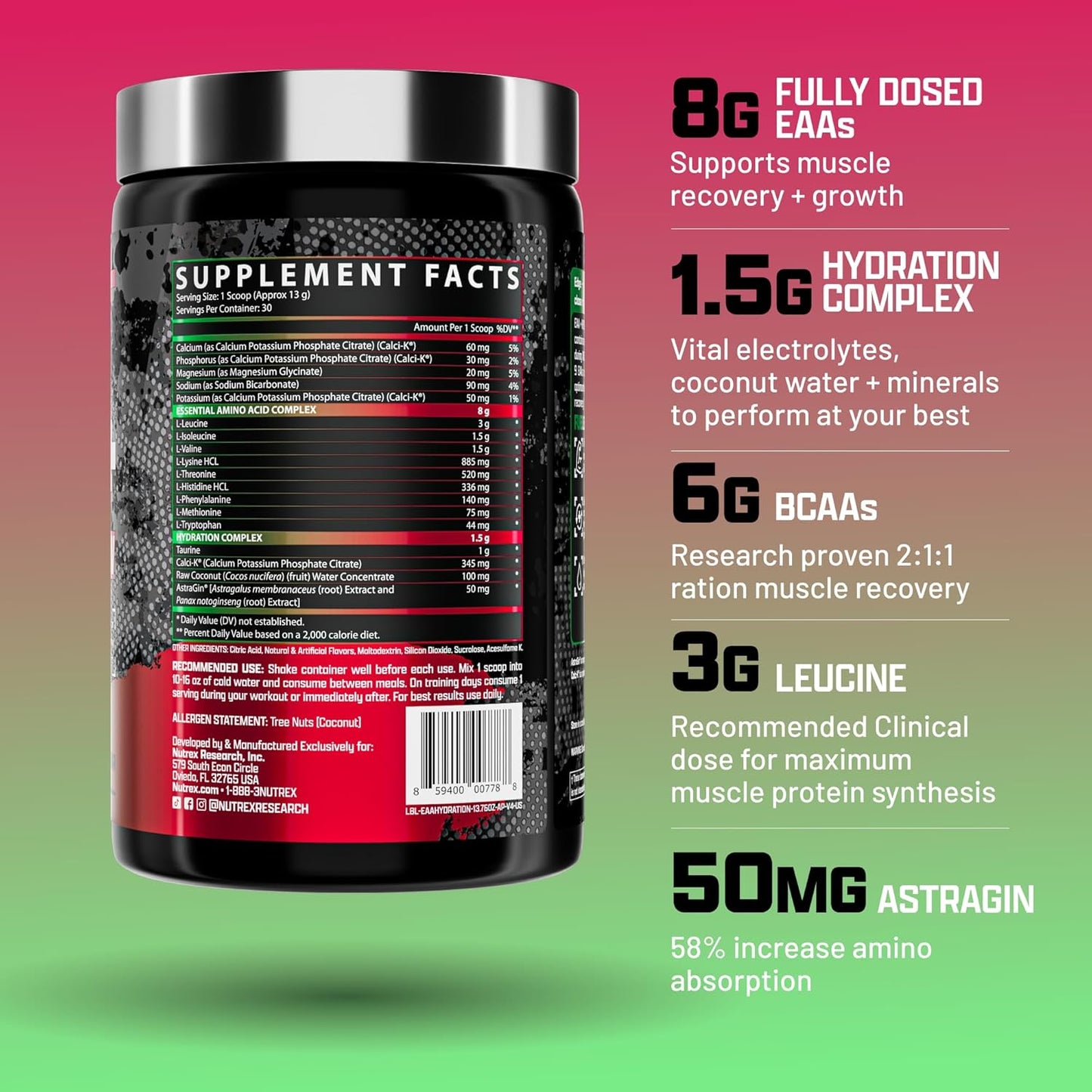 Nutrex Research EAA Hydration (Apple Pear)