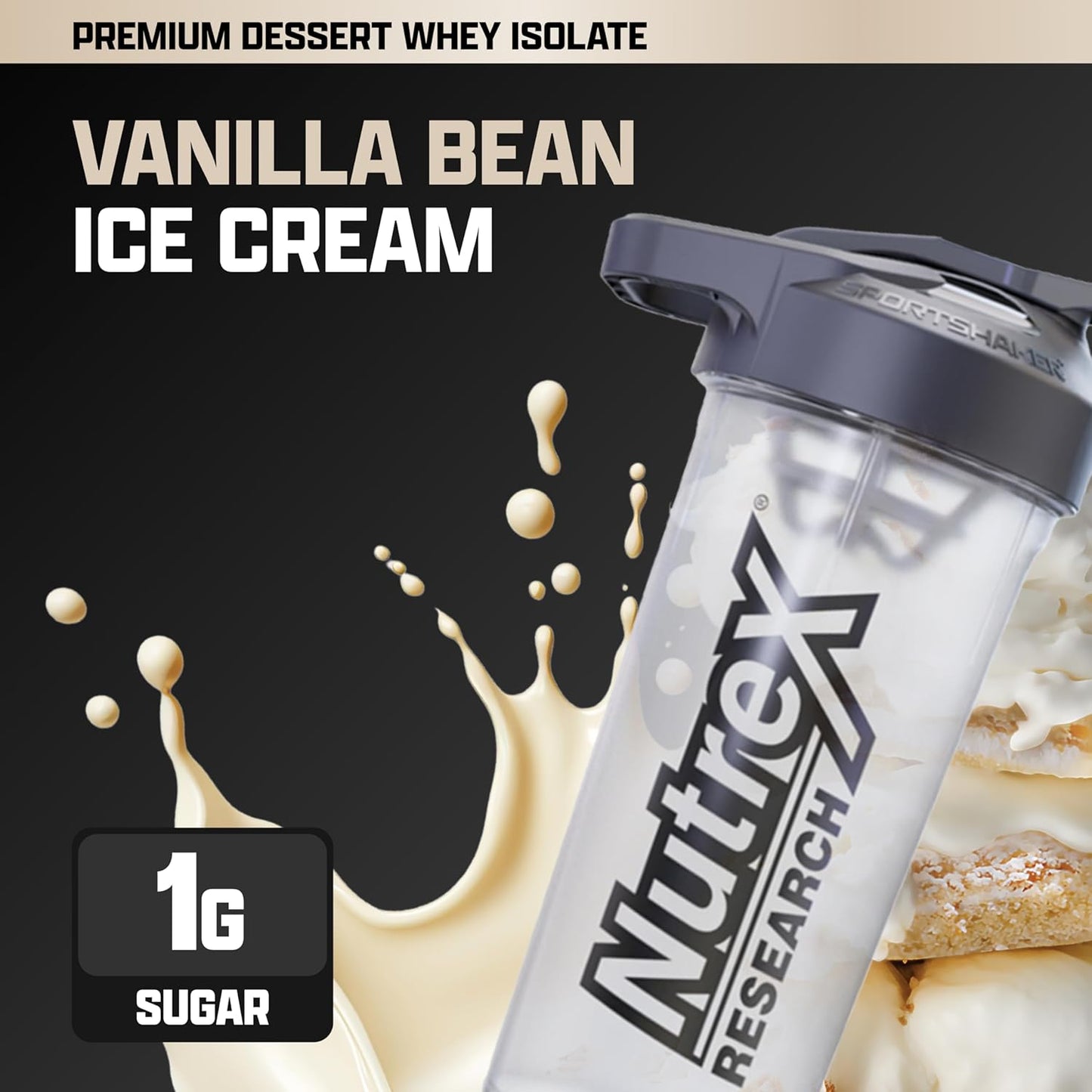 Nutrex Research IsoFit Whey Protein Isolate (Vanilla Bean Ice Cream 70srv)