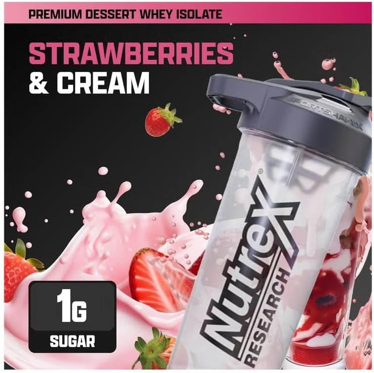 Nutrex Research IsoFit Whey Protein Isolate (Strawberries & Cream 70srv)