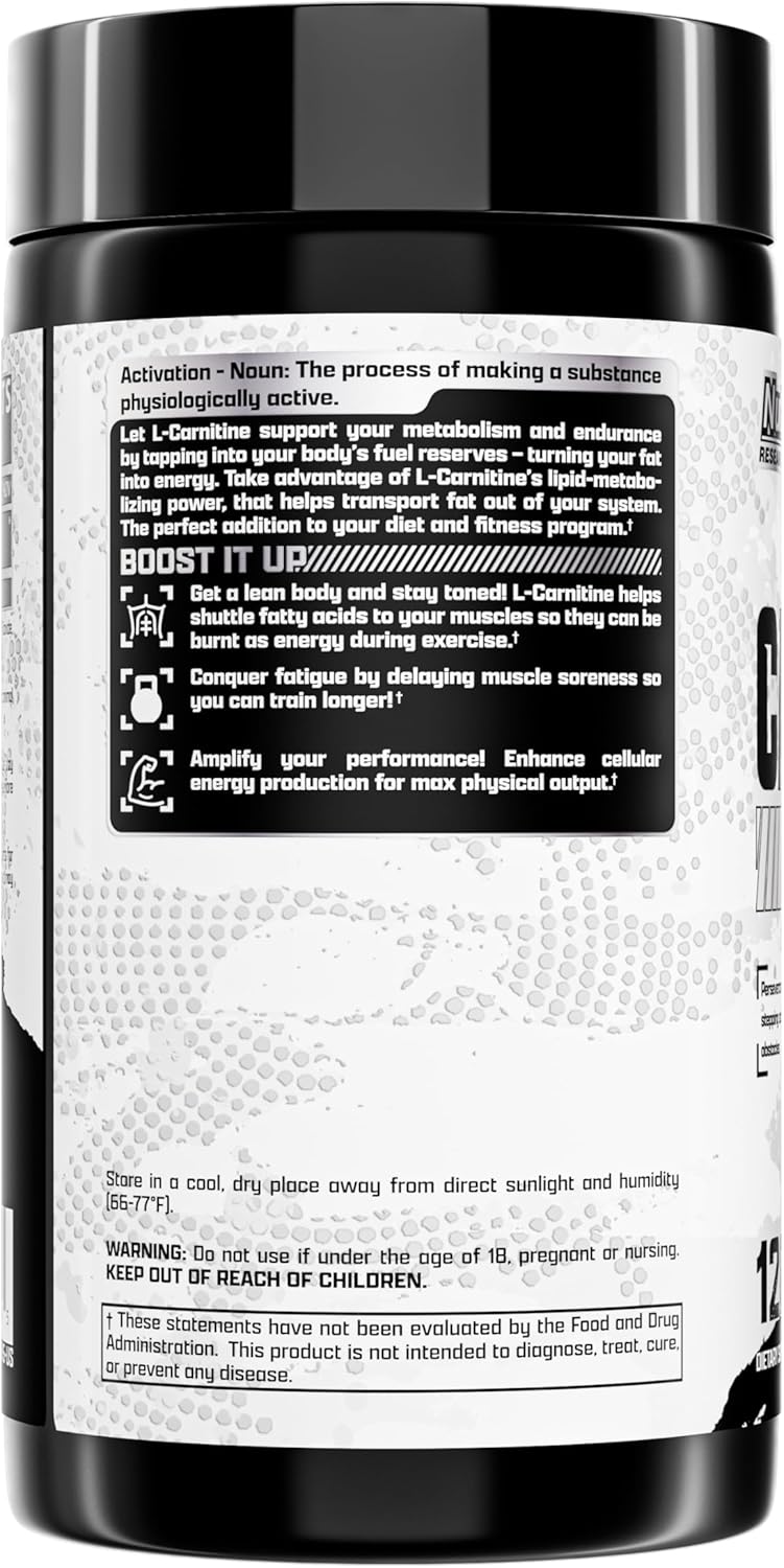 Nutrex Research L-Carnitine 1000mg 120 capsules