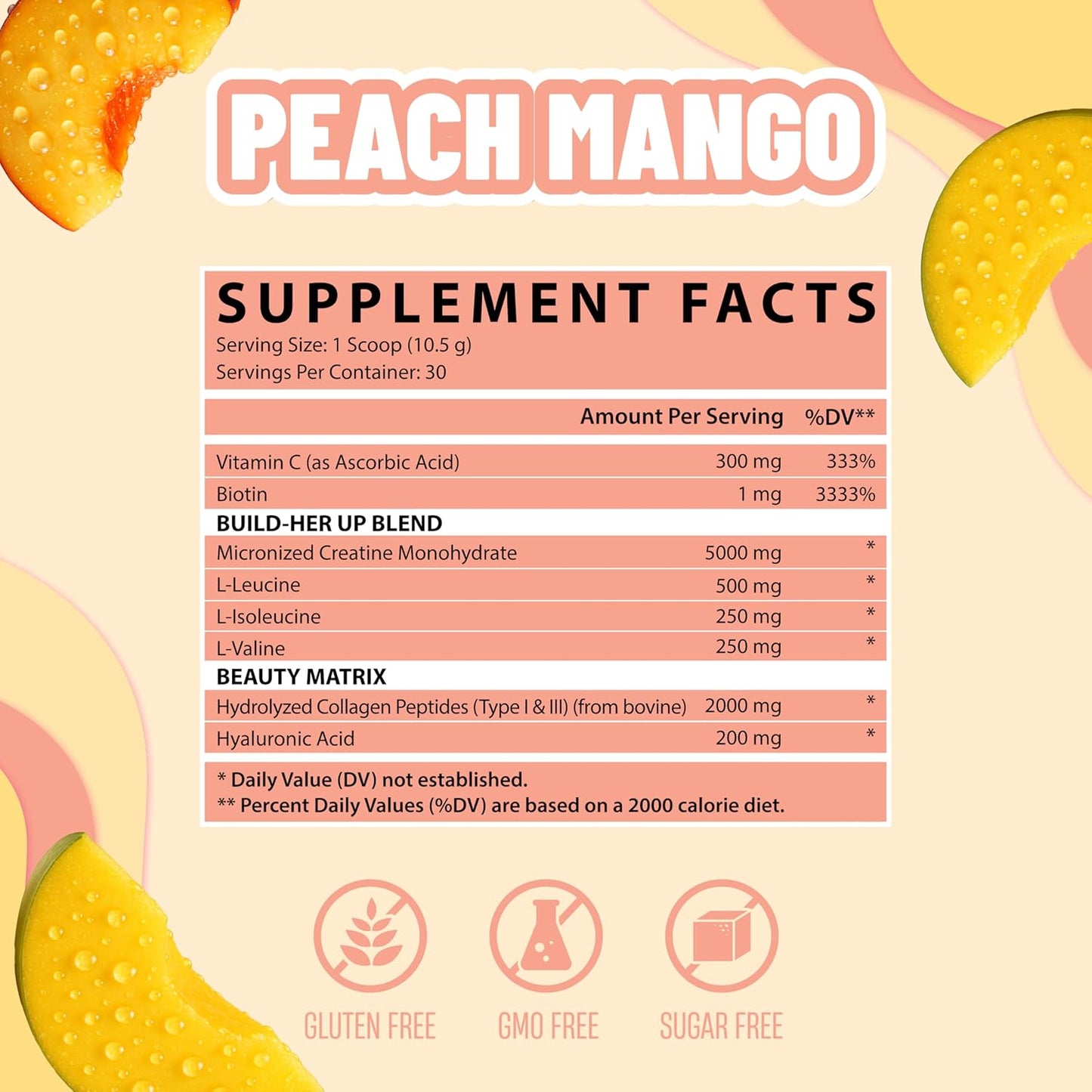 Nutrex Research Creatine for Women Booty & Beauty (Peach Mango)