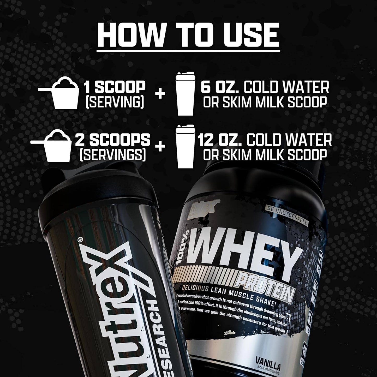 Nutrex Research Whey Protein Powder (Vanilla 2lb)