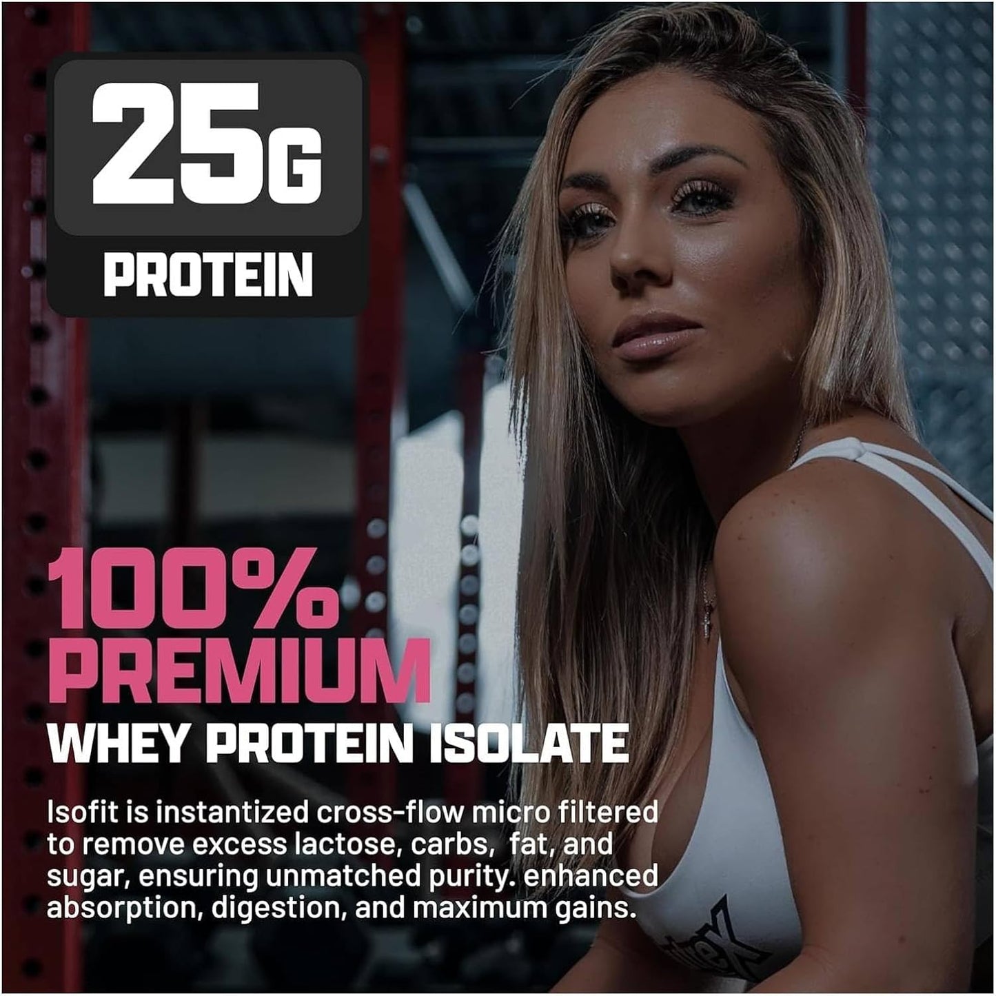 Nutrex Research IsoFit Whey Protein Isolate (Strawberries & Cream 30srv)