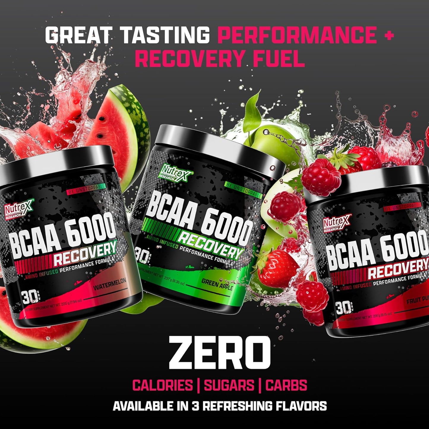 Nutrex Research BCAA 6000 Powder (Watermelon)