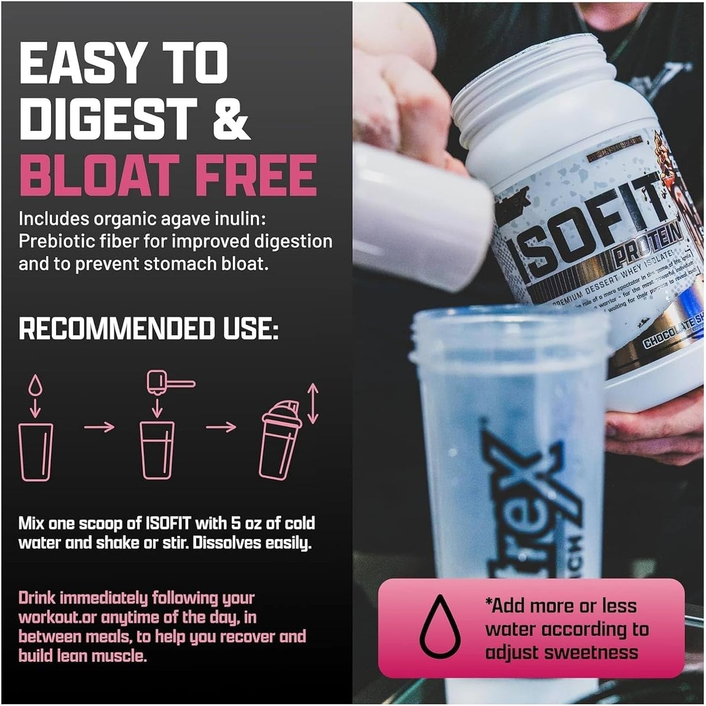 Nutrex Research IsoFit Whey Protein Isolate (Strawberries & Cream 30srv)