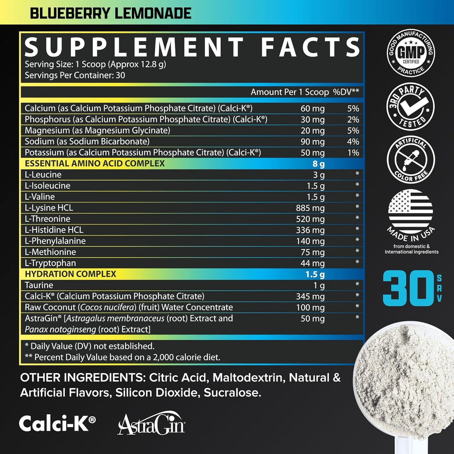 Nutrex Research EAA Hydration (Blueberry Lemonade)