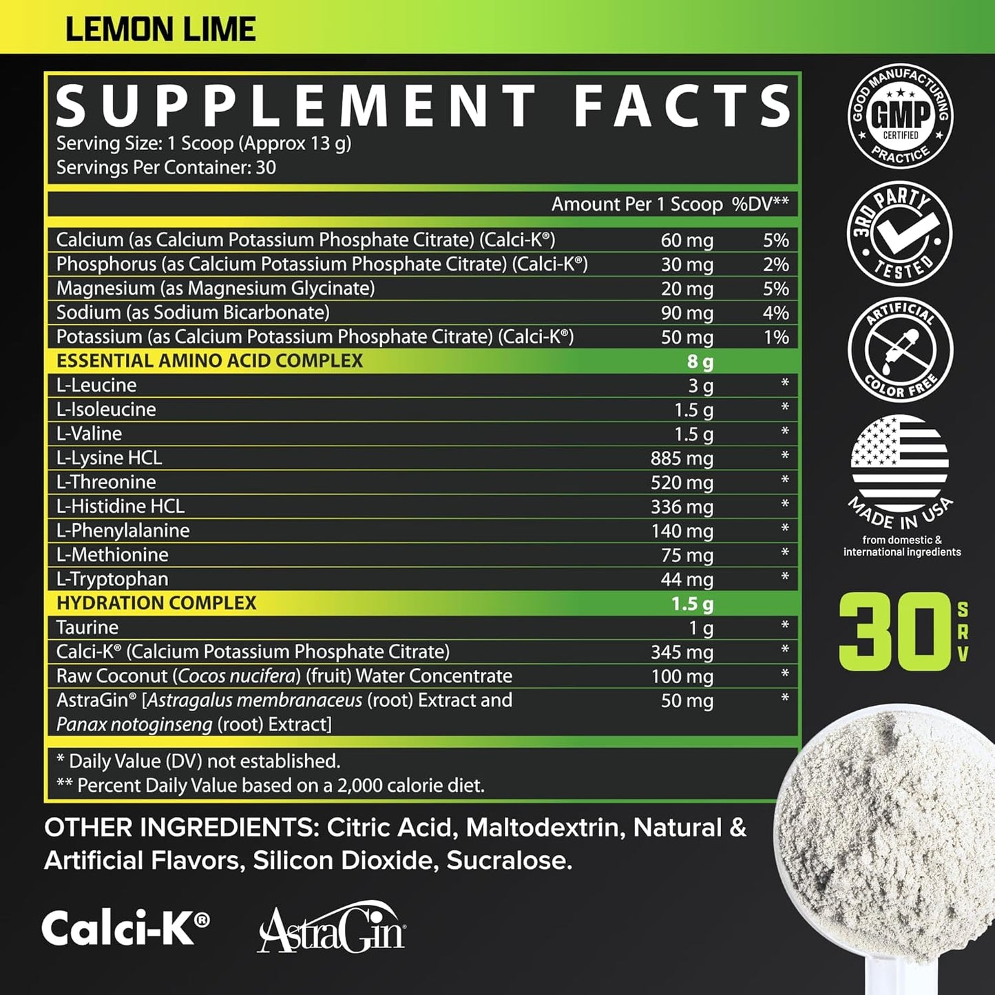 Nutrex Research EAA Hydration (Lemon Lime)