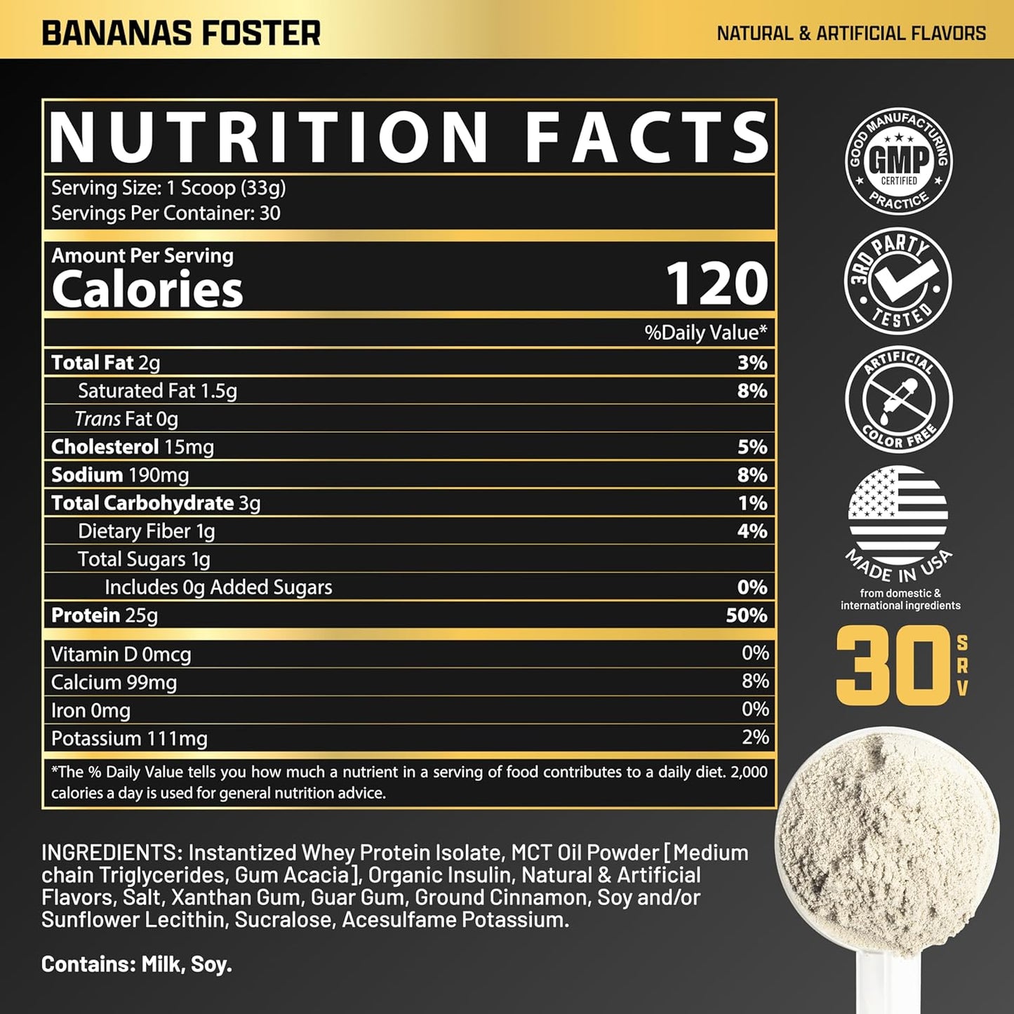 Nutrex Research IsoFit Whey Protein Isolate (Banana Foster 30srv)