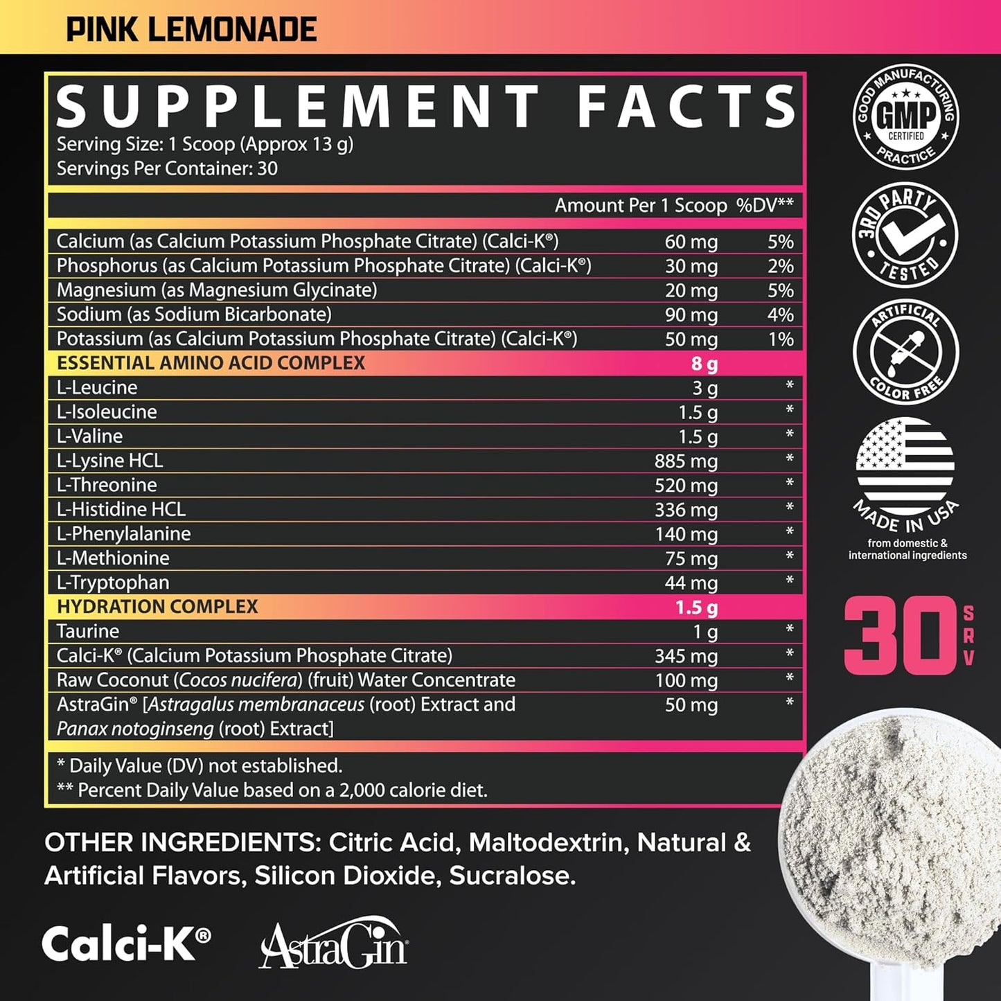 Nutrex Research EAA Hydration (Pink Lemonade)