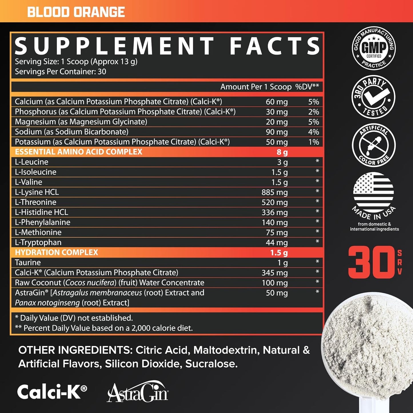 Nutrex Research EAA Hydration (Blood Orange)