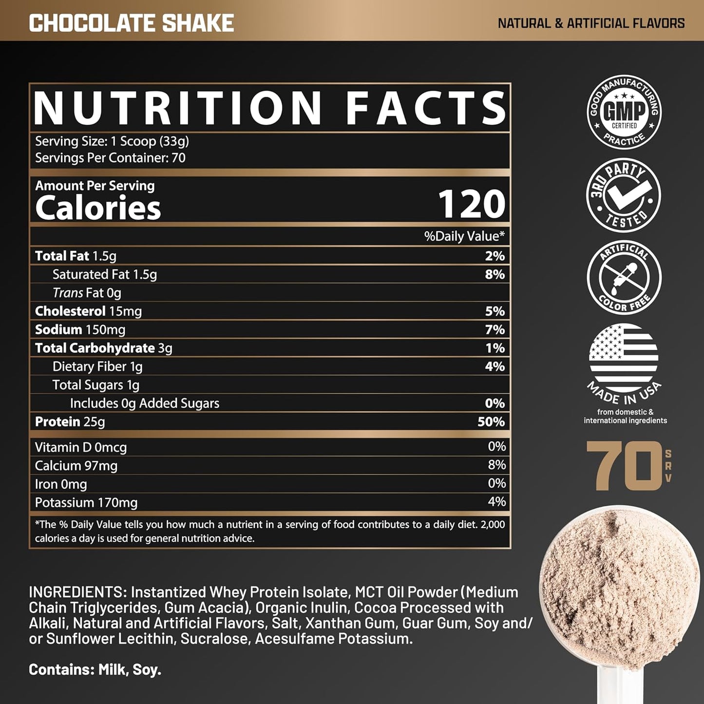Nutrex Research IsoFit Whey Protein Isolate (Chocolate Shake 70srv)