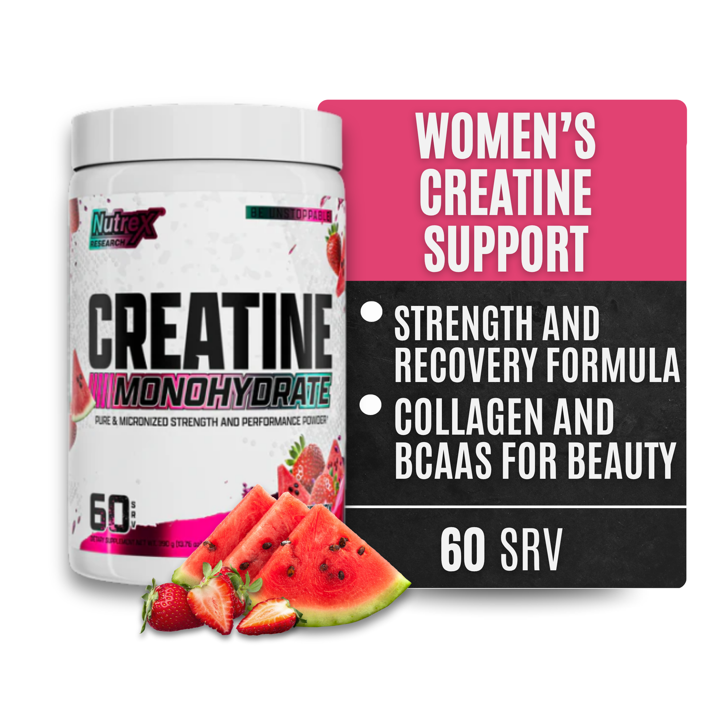 Nutrex Research Flavored Creatine Powder (Strawberry Watermelon)