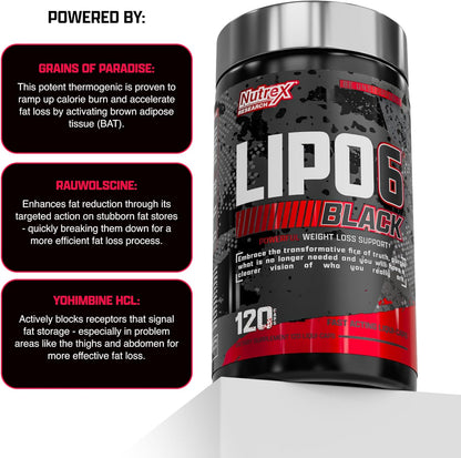 Nutrex Lipo-6 Black Max Strength Fat Burner