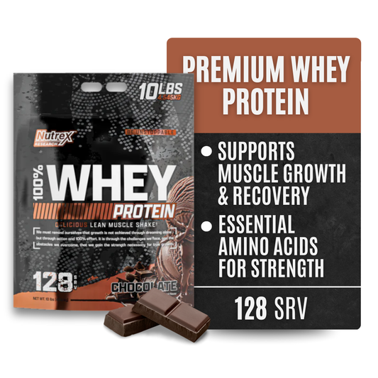 Nutrex Research Whey Protein Powder (Chocolate 10lb)