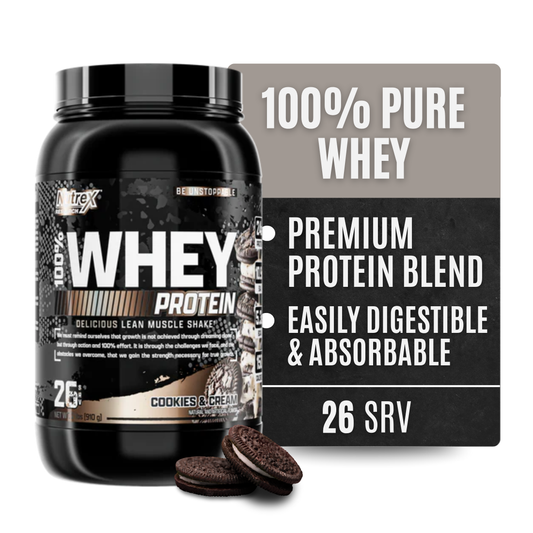 Nutrex Research Whey Protein Powder (Cookies & Cream 2lb)