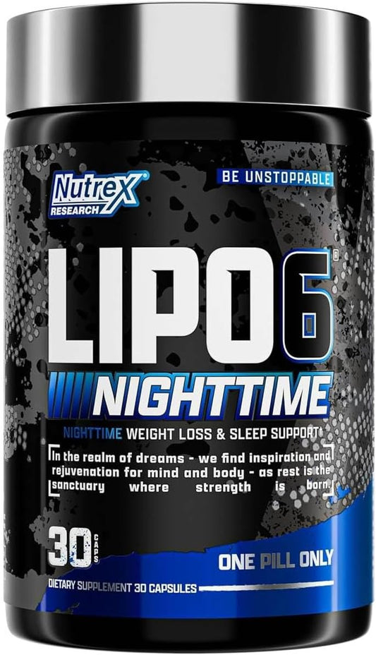 Nutrex Lipo-6 Nighttime - Sleep Aid & Fat Burner