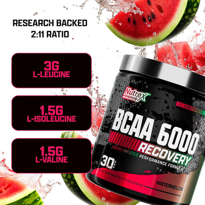 Nutrex Research BCAA 6000 Powder (Watermelon)