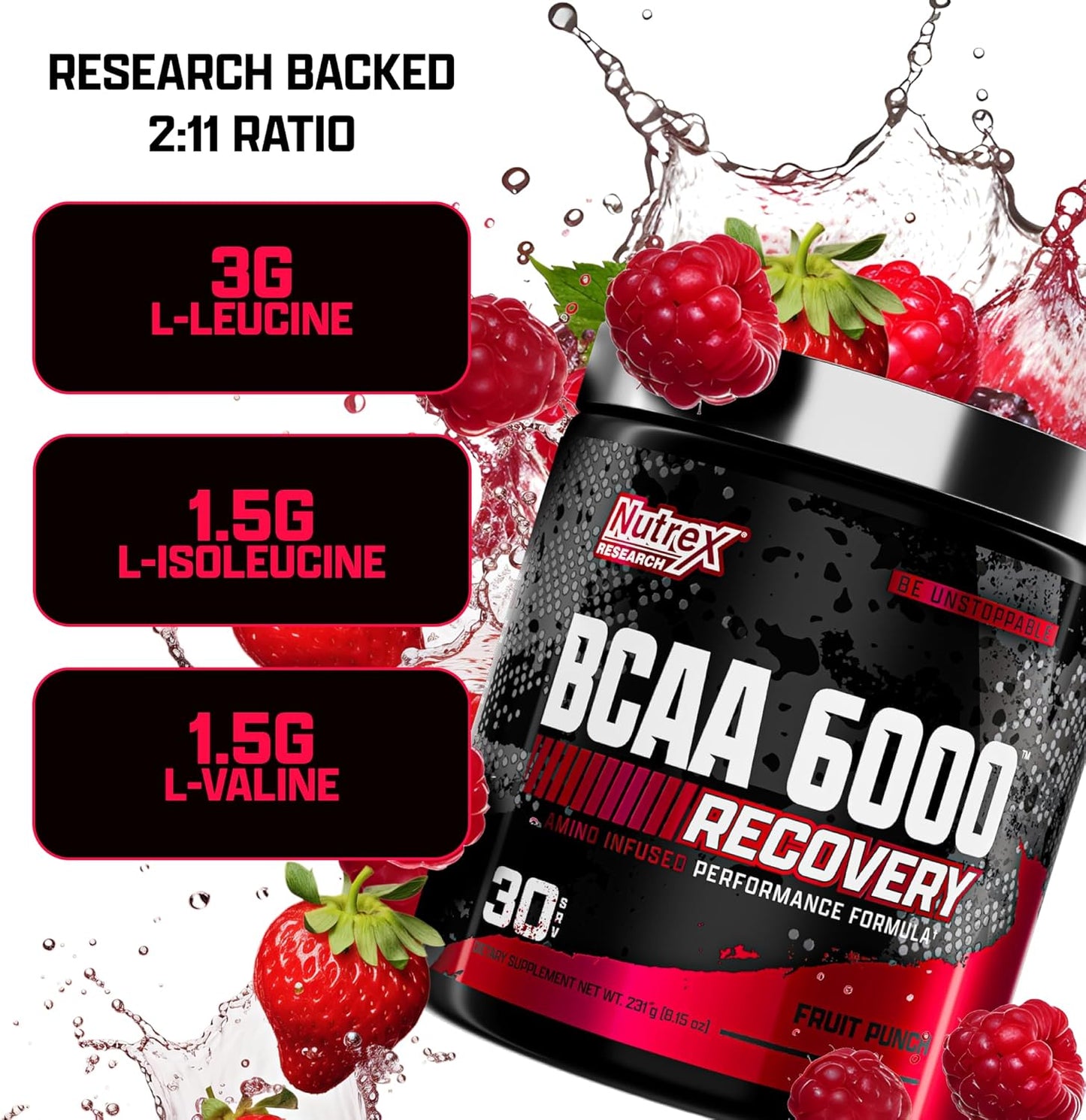Nutrex Research BCAA 6000 Powder