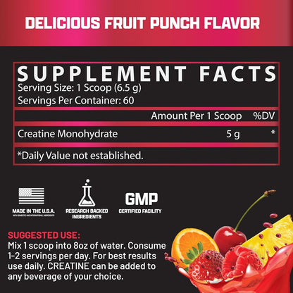Nutrex Research Flavored Creatine Powder (Fruit Punch)
