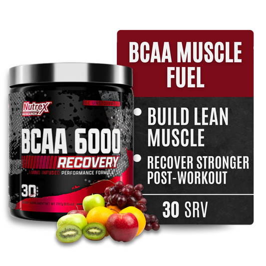 Nutrex Research BCAA 6000 Powder (Fruit Punch)