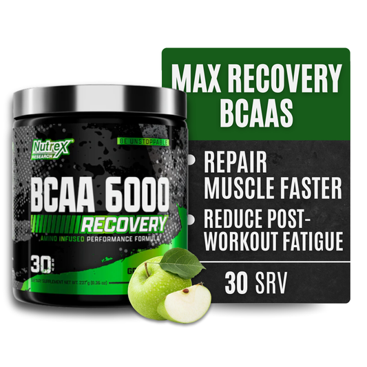 Nutrex Research BCAA 6000 Powder (Green Apple)