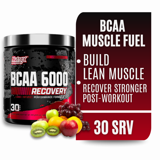 Nutrex Research BCAA 6000 Powder (Fruit Punch)