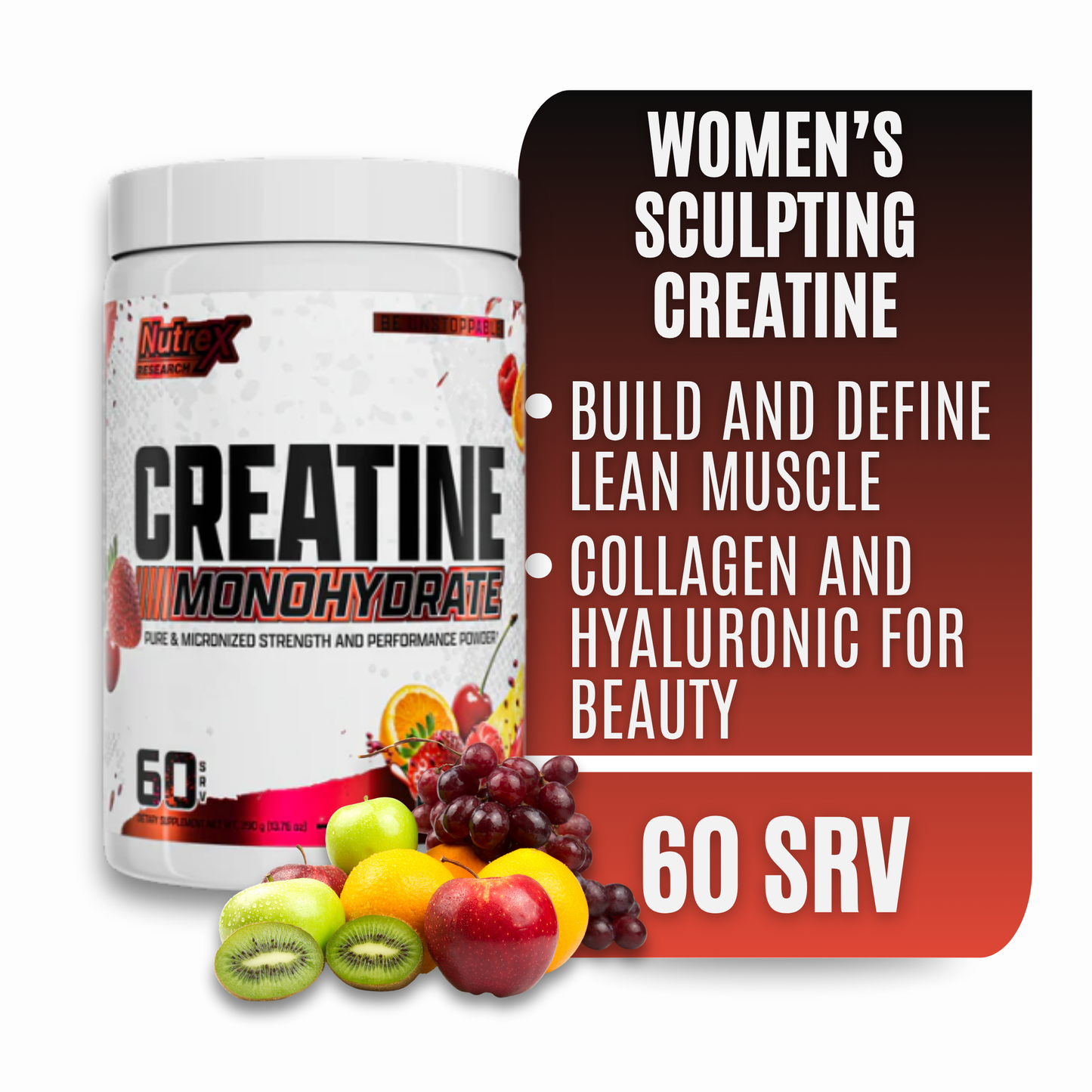 Nutrex Research Flavored Creatine Powder (Fruit Punch)