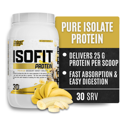 Nutrex Research IsoFit Whey Protein Isolate (Banana Foster 30srv)