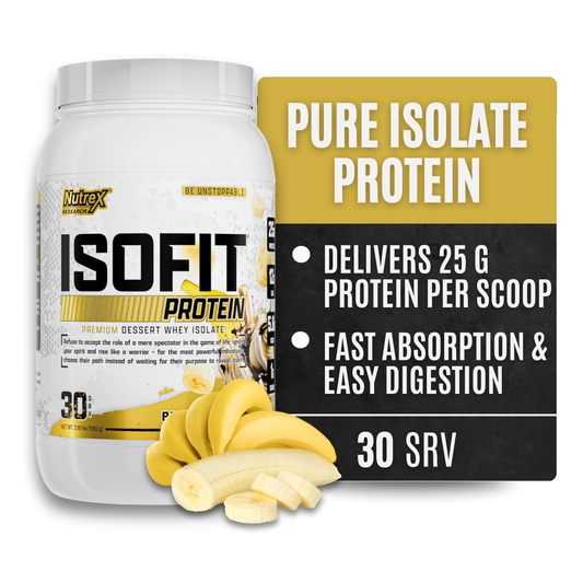 Nutrex Research IsoFit Whey Protein Isolate (Banana Foster 30srv)