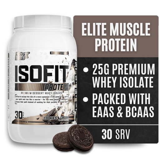 Nutrex Research IsoFit Whey Protein Isolate (Cookies & Cream 30srv)