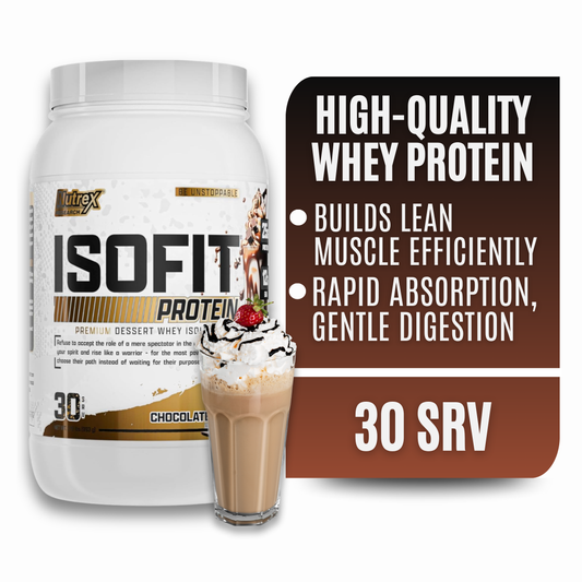 Nutrex Research IsoFit Whey Protein Isolate (Chocolate Shake 30srv)