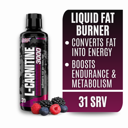 Nutrex Research Liquid Carnitine 3000 (Berry Blast)