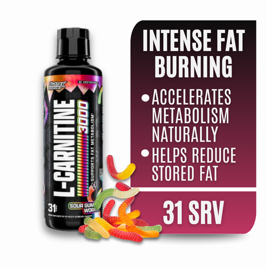 Nutrex Research Liquid Carnitine 3000 (Sour Gummy Worm)