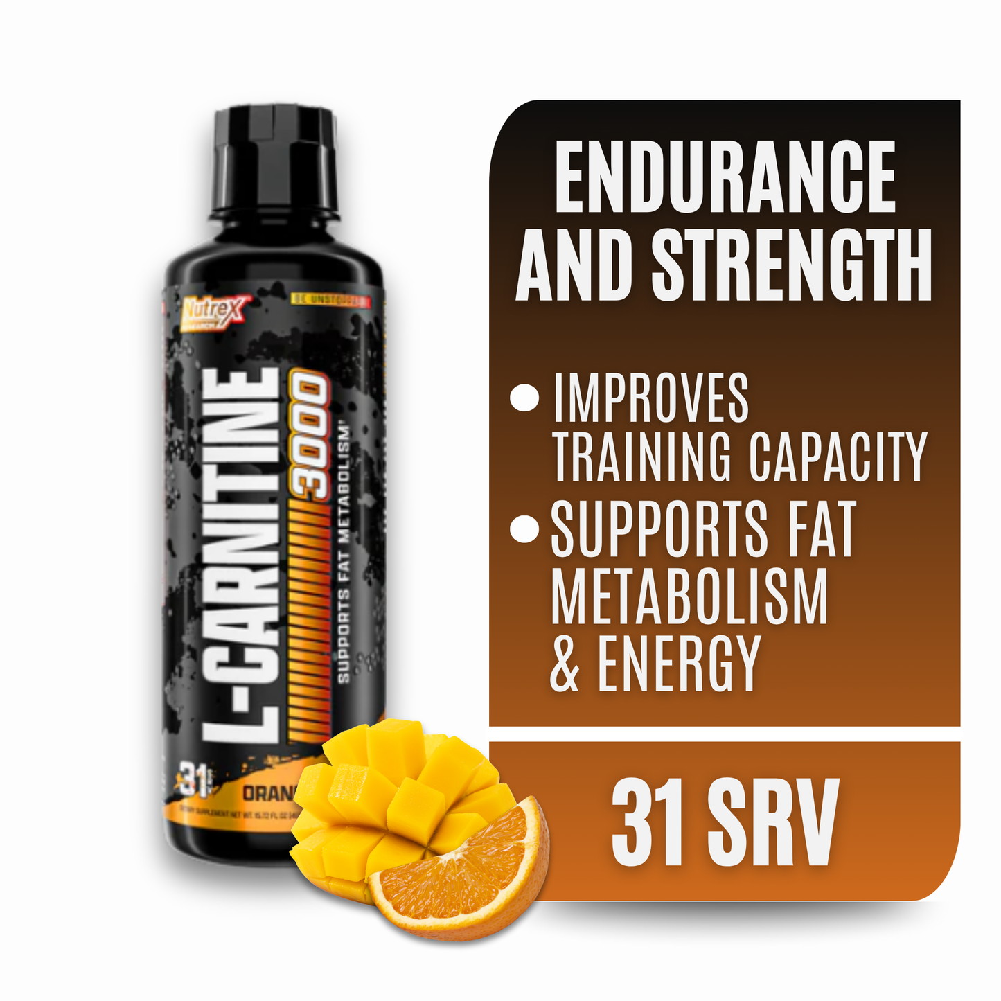 Nutrex Research Liquid Carnitine 3000 (Orange Mango)