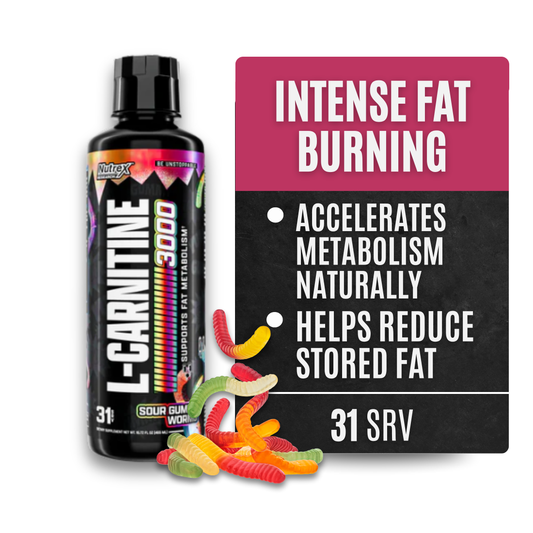 Nutrex Research Liquid Carnitine 3000 (Sour Gummy Worm 31srv)