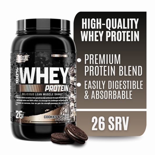 Nutrex Research Whey Protein Powder (Cookies & Cream 2lb)