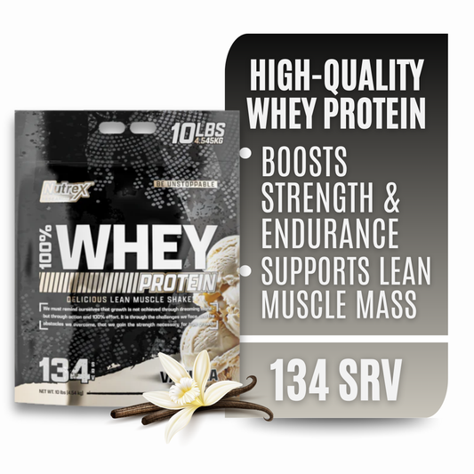 Nutrex Research Whey Protein Powder (Vanilla 10lb)